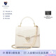 Aspinal of london【凱特王妃同款】Mayfair梅菲爾奢侈品女包鱷魚紋奢侈斜挎單肩包 象牙色亮面