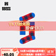 Happy Socks秋冬款襪子女男襪薄荷曼波彩虹白色棉襪中筒襪 紅藍方格 1雙 M 36-40