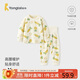 童泰（TONGTAI）嬰兒套裝春秋季純棉寶寶衣服兒童家居服內(nèi)衣上衣高腰褲子黃色90cm