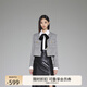 歐時(shí)力OCHIRLY 金線(xiàn)花式紗外套格雷系紗高級法式小香風(fēng)短外套秋冬 灰色030 M