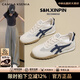 CAMILA KSENIA板鞋女士2025新款運動(dòng)鞋夏季休閑網(wǎng)面透氣阿甘鞋百搭平底德訓鞋子 藍色 36