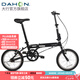 大行（DAHON）KT610折疊自行車(chē)16英寸單速男女學(xué)生上班上學(xué)城市通勤單車(chē) 黑色