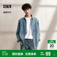 森馬（Semir）森柔牛仔|長(cháng)袖襯衫男復古水洗牛仔外套秋季寬松上衣103524105101