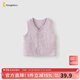 童泰（TONGTAI）嬰兒馬甲秋冬季純棉保暖男女寶寶衣服加厚背心外出坎肩馬夾 紫色 80 碼(建議11-18月身高73-83cm)