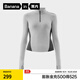蕉內(nèi)（Bananain）【趙露思同款】熱皮701+女士高領(lǐng)保暖內(nèi)衣加絨加厚秋衣運(yùn)動(dòng)打底冬 【趙露思同款】羊淺灰拼色 M