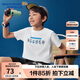 Skechers斯凱奇哆啦A夢(mèng)聯(lián)名款 男女童夏季純棉透氣限定短袖L325K070