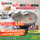 康巴赫第七代炒鍋不粘鍋有鈦0氟蜂窩鍋家用平底炒菜鍋34cm電磁爐通用
