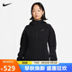 耐克(NIKE)女春秋連帽夾克外套 休閑運(yùn)動(dòng) 潮流百搭 FB8339-010黑色L