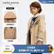 Teenie Weenie Kids小熊童裝春秋款男女童休閑連帽立領(lǐng)三防棉服外套 米色 120cm