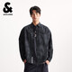 杰克·瓊斯（JACK&JONES） 男裝襯衫百搭個(gè)性潮流漸變扎染貼袋翻領(lǐng)寬松休閑上衣2253O3019