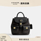 蔻馳（COACH）奧萊女士經(jīng)典標(biāo)志HADLEY雙肩包 IM/胡桃木色/黑色