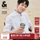 杰克·瓊斯（JACK&JONES）25年春夏季易打理商務(wù)休閑零壓短袖襯衫男士免燙半袖純色襯衣男裝 C42巖灰色 XL