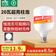 雷士（NVC）LED燈泡球泡節(jié)能燈柱泡E27家用商用照明燈光源20瓦白光6500K