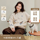 茵曼趣味萌寵刺繡花紗毛衣2025秋女裝新款落肩袖上衣 杏色 M