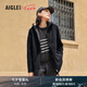 AIGLE艾高經(jīng)典款C300戶外休閑保暖上衣厚款全拉鏈抓絨衣女士外套 黑色 AR412 38