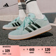 adidas「面包鞋」GRAND COURT BASE 00s休閑低幫板鞋男女阿迪達斯   薄荷綠/黑色/漢玉白   42