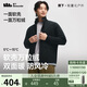 蕉下（beneunder）男士夾克軟殼萬(wàn)粒絨外套可雙面穿抓搖粒絨內膽PM129黑-黑L