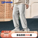 FILA FUSION斐樂(lè)潮牌針織長(zhǎng)褲男2025冬季時(shí)尚休閑加絨運(yùn)動(dòng)褲