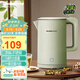 格來(lái)德（Grelide）燒水壺316L不銹鋼電熱水壺家用熱水壺1.8升雙層防燙電水壺自動(dòng)斷電煮水壺開(kāi)水壺D1709-豆蔻綠