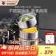 WMF福騰寶湯蒸鍋不銹鋼鍋湯鍋煮鍋家用蒸籠蒸屜雙耳煮鍋Astoria套裝 蒸鍋（1雙耳+1無耳蒸屜） 3層 24cm