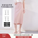 香影牛仔半身裙女高腰2025夏季新款梨形身材顯瘦中長(cháng)過(guò)膝a字裙子 粉紅 S