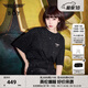 BOY LONDON【滿(mǎn)天星】春夏男女同款短袖漸變燙鉆印花時(shí)尚T恤N01107 黑色 L