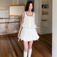 妙奕嘉白色吊帶連衣裙裙子夏天女2025年新款純欲小個(gè)子顯瘦遮肚子高級感 運動(dòng)感簡(jiǎn)約背心花苞裙 XL 【建議115-125斤】