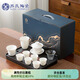 蘇氏陶瓷（SUSHI CERAMICS）羊脂玉白瓷懸停蓋碗功夫茶具茶盤(pán)套裝平價(jià)禮品團購教師禮物J1221