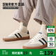 Semir男鞋復古德訓鞋男秋季新款簡(jiǎn)約休閑鞋板鞋男STH243039 米深藍 40