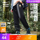 鴻星爾克（ERKE）童裝男中大童長(zhǎng)褲兒童24新品針織長(zhǎng)褲正黑150