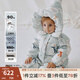 OAK FAMILY白鵝絨新生嬰兒羽絨服冬季連體衣外出保暖寶寶羽絨爬服新生兒衣服 小雪人【精靈帽】 80cm