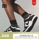 耐克（NIKE）官方DUNK LOW大童運動童鞋復古板鞋熊貓配色CW1590 100白色/黑/白色 36