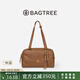 BAGTREE包包樹風(fēng)信包2025年新款植鞣皮單肩腋下大容量通勤女包七夕禮物 烤棕色+烤棕色啟笛掛件 小眾輕奢女包