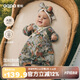 aqpa[林深時(shí)見鹿]愛帕新生嬰兒春秋寶寶連體哈衣 林深時(shí)見鹿 66cm