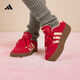 adidas「T頭鞋」VL COURT BOLD厚底增高休閑板鞋德訓(xùn)鞋女阿迪達(dá)斯   淺猩紅/暖香草色   36