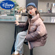 迪士尼（Disney）女童冬裝羽絨服2025新款洋氣兒童冬季加厚大童白鴨絨女孩外套上衣 咖啡色羽絨服 160