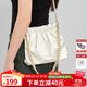 蔻一（Cnoles）三背流浪包女士2025最新輕奢侈品款單肩小斜挎包女生白色水桶包