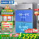 星星冰箱四開門商用冰柜大容量冷藏冷凍兩用立式冷柜 廚房不銹鋼保鮮柜飯店食堂酒店雪柜 KCD-1271GT4