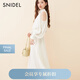 SNIDEL2025春夏新品優(yōu)雅泡泡袖露肩收腰純色雪紡連衣裙SWFO251074 象牙白 S （0）