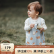 OAK FAMILY早春2025新品寶寶背帶褲男女兒童垂感闊腿休閑柔暖舒適高彈長(zhǎng)褲 面包王國(guó) 73 cm