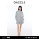 DAZZLE地素 休閑褲2024夏季新款女裝復古優(yōu)雅條紋松緊腰短褲 淺藍色 S