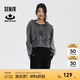 森馬（Semir）【梅花聯(lián)名】短外套女寬松連帽夾克2024年秋新款顯高顯瘦上衣白色 灰色調(diào)00322 165/88A/L