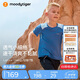 moodytiger男童短袖T恤速干夏季小細格兒童上衣童裝輕薄透氣拼接排汗運動衣