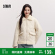 森馬（Semir）棉服女拼接毛絨翻領(lǐng)溫柔百搭2024冬季寬松棉衣復(fù)古風(fēng)109724112003