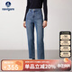 Navigare意大利小帆船女士休閑丹寧牛仔褲九分煙管褲2332574501 藍(lán) S 