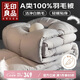 無(wú)印良品A類(lèi)100%白鵝毛羽毛被子 冬季被芯約5.9斤【填充1800g】200*230cm