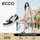 愛步（ECCO）*板鞋女 夏季軟面休閑鞋舒適運動女鞋 街頭720系列209713 黑色/白色20971350669 36