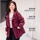 慕姍詩(shī)怡（MsShe）搖粒絨軟殼外套大碼女裝2025秋冬胖mm新款顯瘦寬松加厚加肥加大女 藏青藍色現貨 3XL