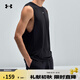 安德瑪（UNDERARMOUR）春夏Cool Mesh男子輕質訓練運動背心6007548 黑色001 L