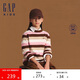 GAP【大小童同款】女童秋冬款撞色條紋毛衣兒童裝666924